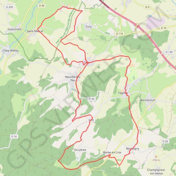 De Saint-Marcel à Gruyères par This GPS track, route, trail