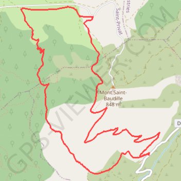 La Font du Griffe GPS track, route, trail