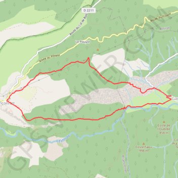 Gars - Briançonnet GPS track, route, trail