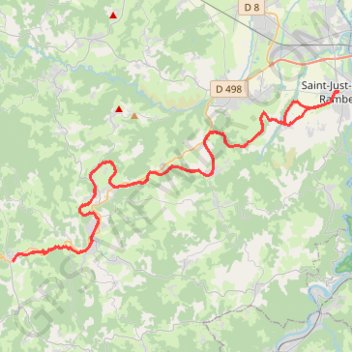 Ancienne voie de chemin de fer Saint-Marcellin - Estivareilles GPS track, route, trail