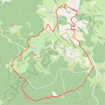 Randonnée des Lapins GPS track, route, trail