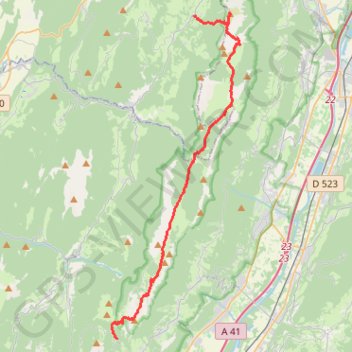 Crolles - Granier GPS track, route, trail