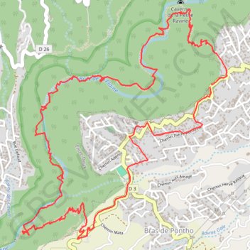 Ile Réunion-Petite ravine par Dassy GPS track, route, trail