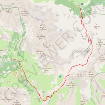 Liaison Prapic Dormillouse GPS track, route, trail