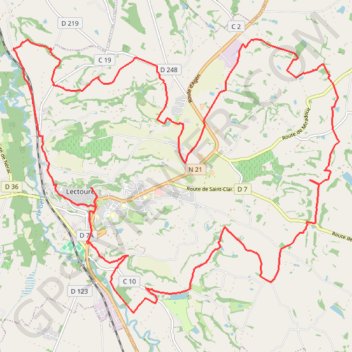 Vallons du Lectourois - Lectoure GPS track, route, trail
