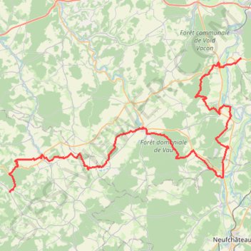 GR703 Randonnée de Rigny-Saint-Martin (Meuse) à Poissons (Haute-Marne) GPS track, route, trail
