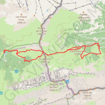 Lac des mines d'or (Haute Savoie) - Barme (Valais) GPS track, route, trail