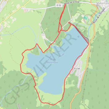 Lac de Matemale GPS track, route, trail
