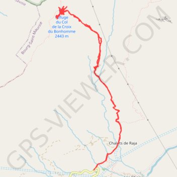 Refuge de la Croix du Bonhomme GPS track, route, trail