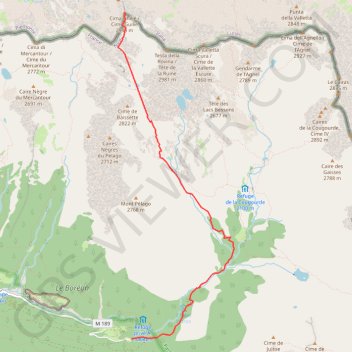 Cime Guilié GPS track, route, trail