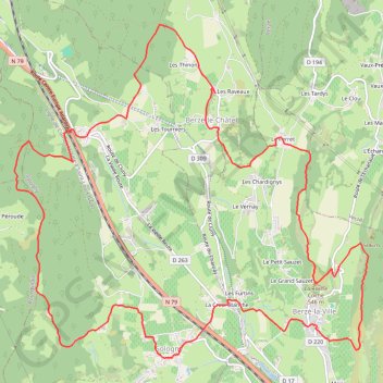 Circuit Berzé le Châtel GPS track, route, trail