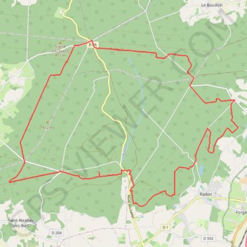 Au fil des chemins d'Ecouves - De la Forêt GPS track, route, trail