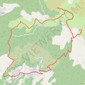 Les Salces - Tedenat - Pas de l'Aze GPS track, route, trail
