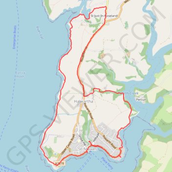 St. Mawes Loop GPS track, route, trail
