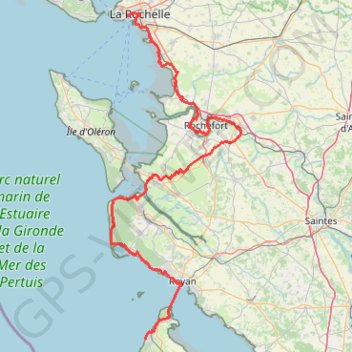 La Rochelle-Soulac GPS track, route, trail